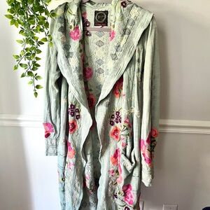 Johnny Was Embroidered Floral Jacket